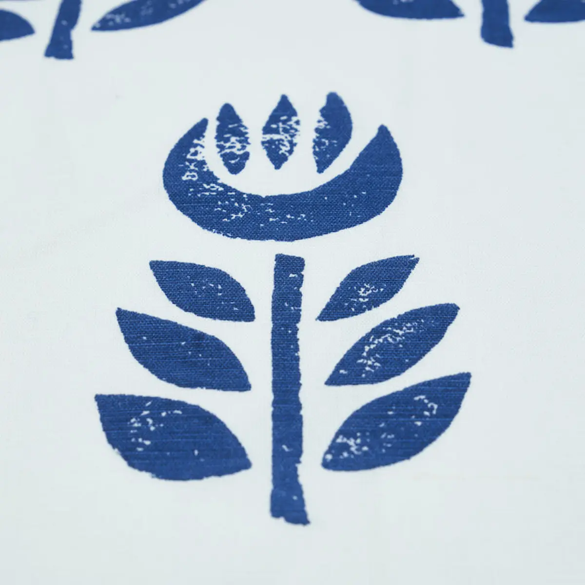 Rosenborg Hand Print Pillow_ NAVY BLUE