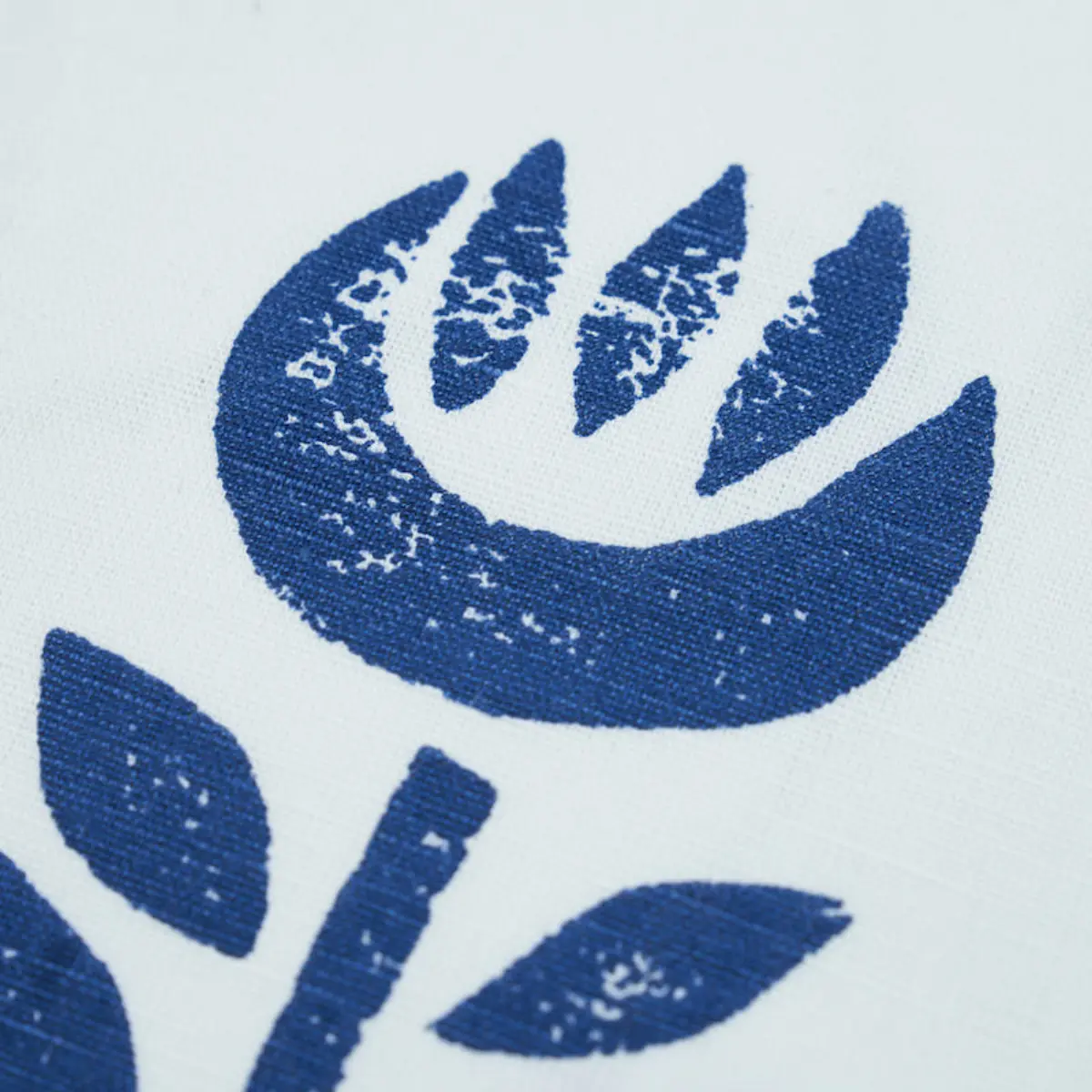 Rosenborg Hand Print Pillow_ NAVY BLUE