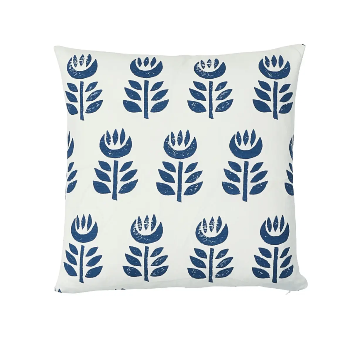 Rosenborg Hand Print Pillow_ NAVY BLUE