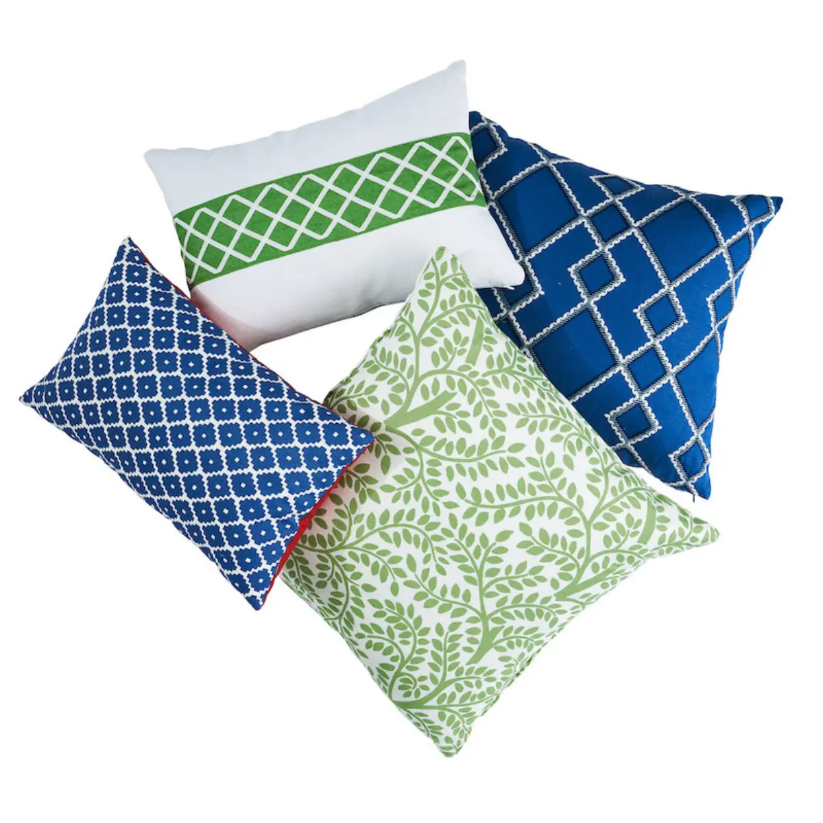 Temple Garden II Pillow_ GREEN