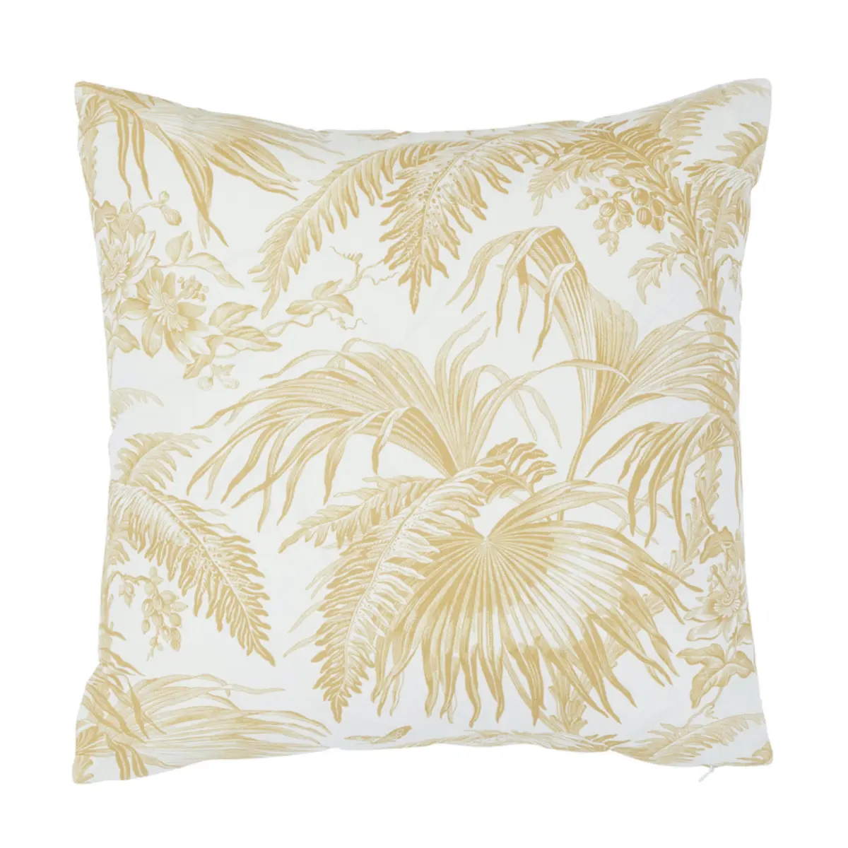 Toile Tropique Pillow_ GOLD