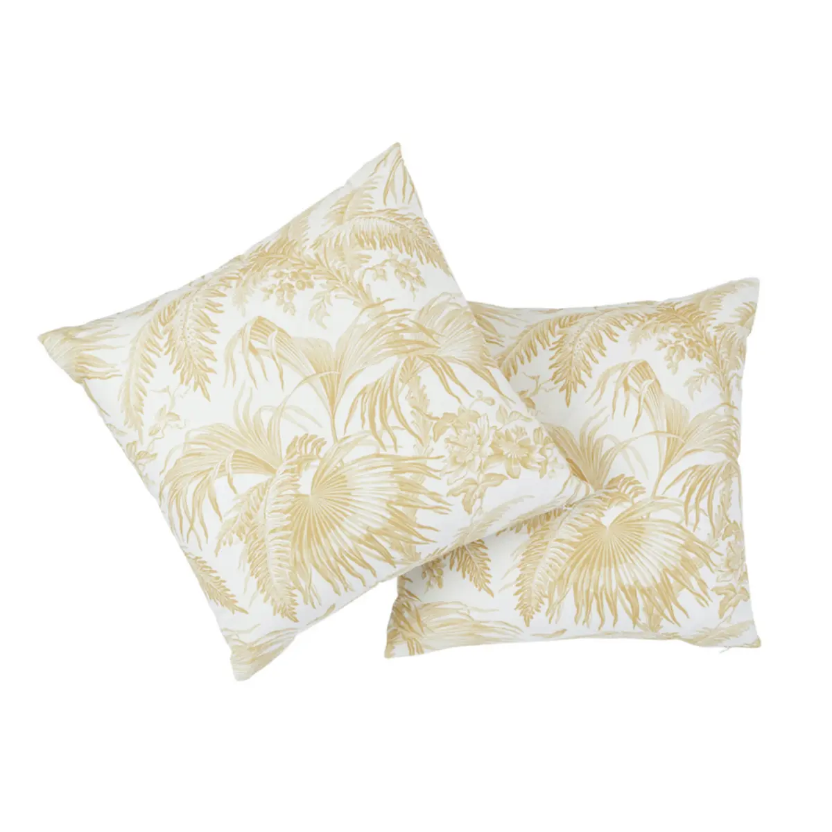 Toile Tropique Pillow_ GOLD