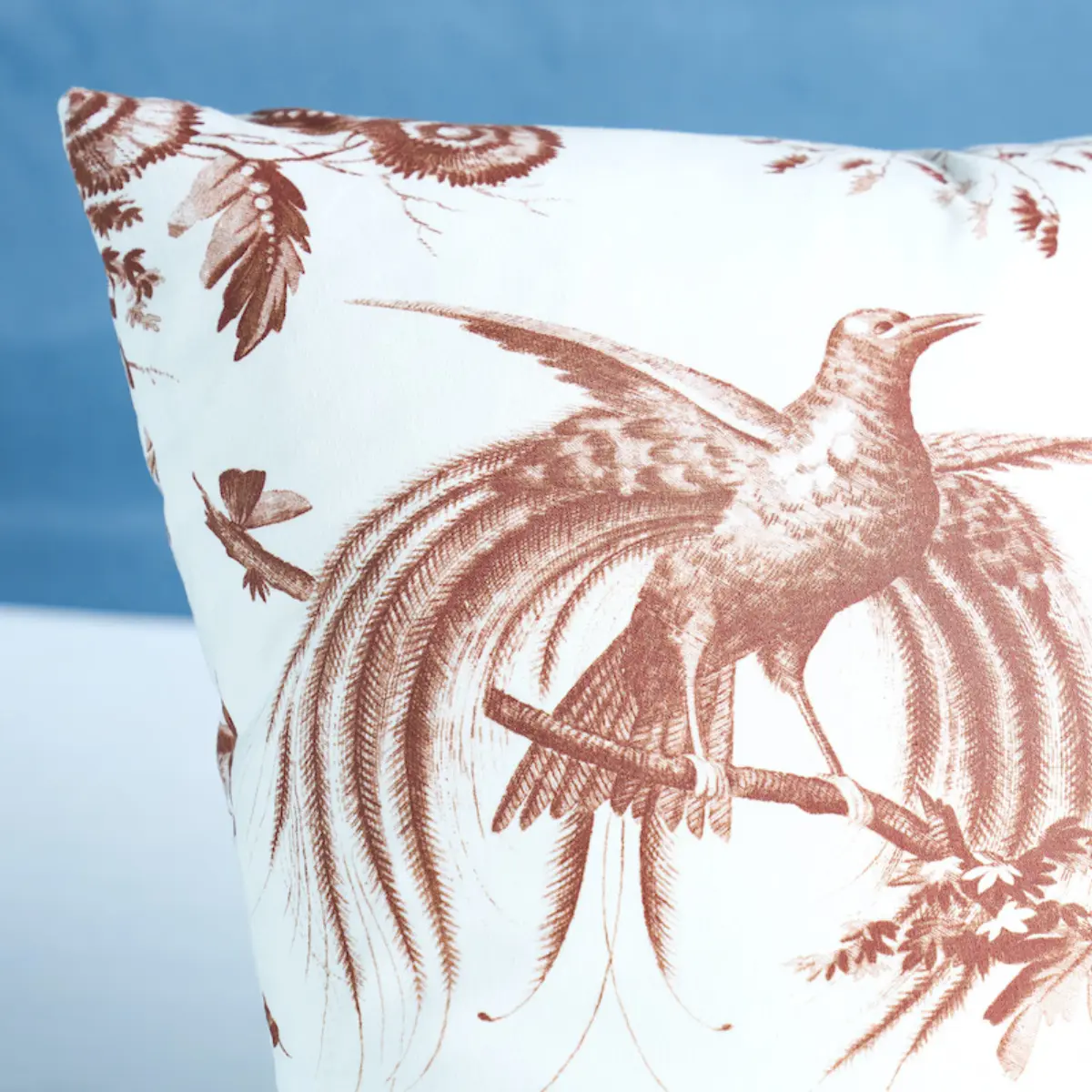 Toile de La Prairie Pillow_ BROWN