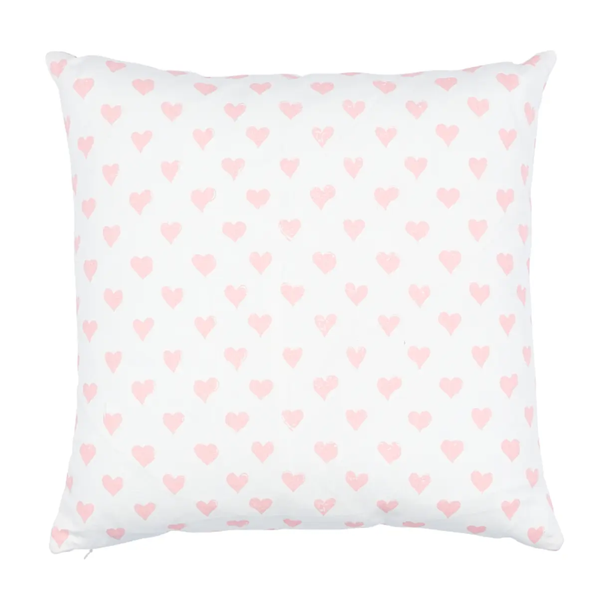 Hearts + Coffee Bean Pillow_ PINK