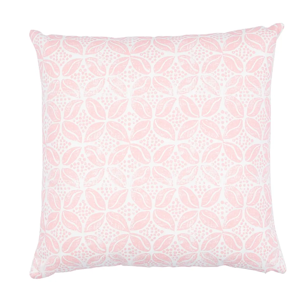 Hearts + Coffee Bean Pillow_ PINK