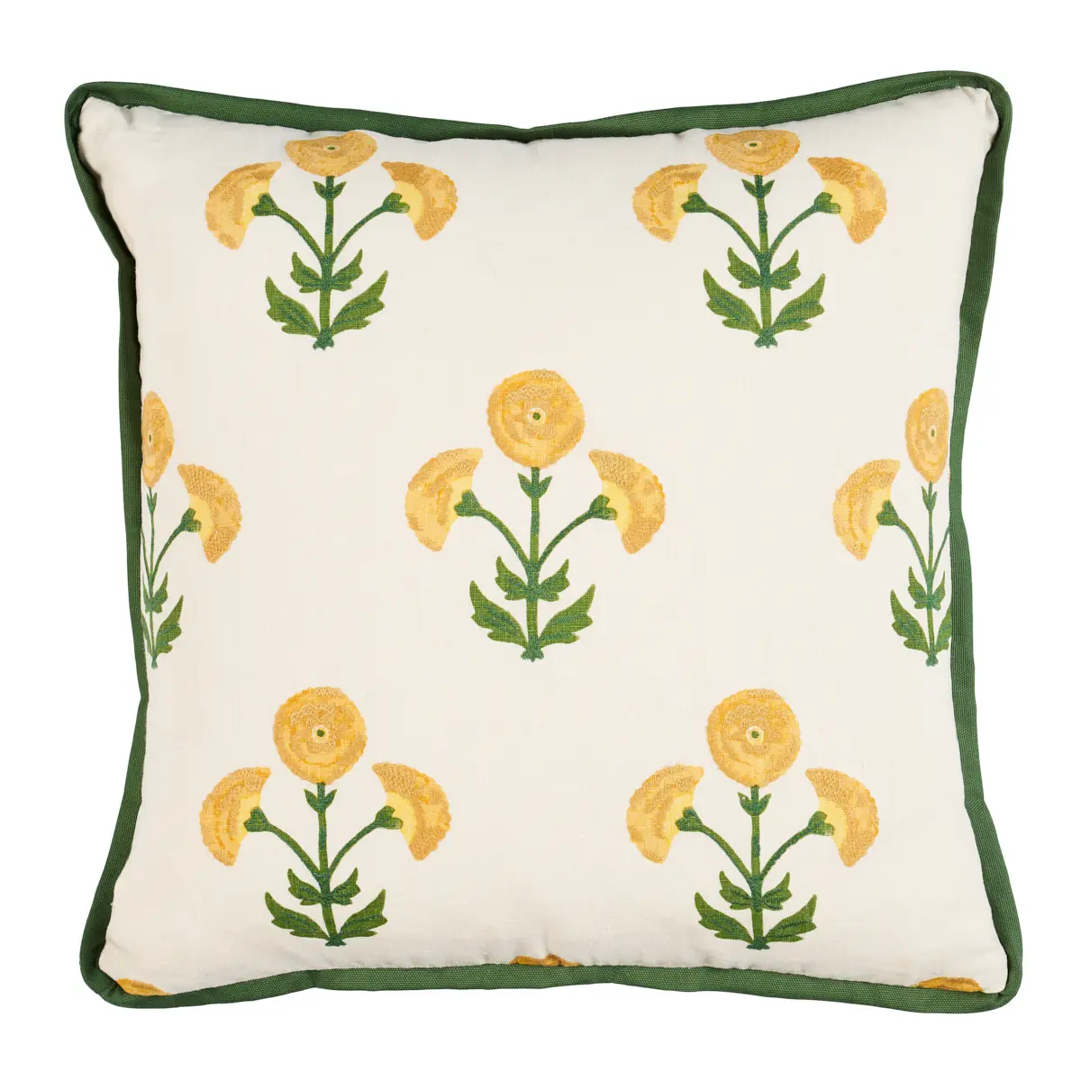 Saranda Flower Pillow_ MARIGOLD
