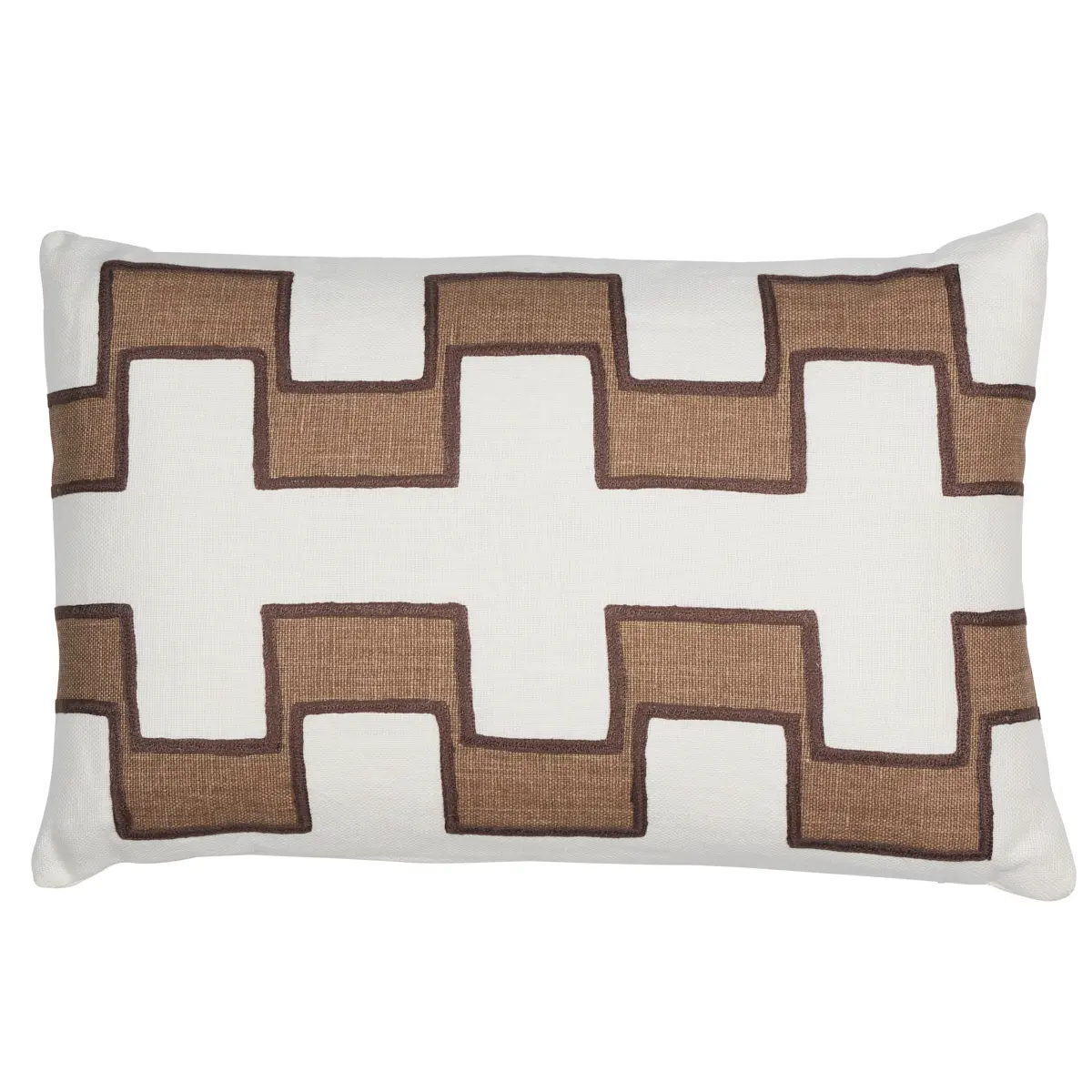 Dixon Embroidered Print Pillow_ NEUTRAL