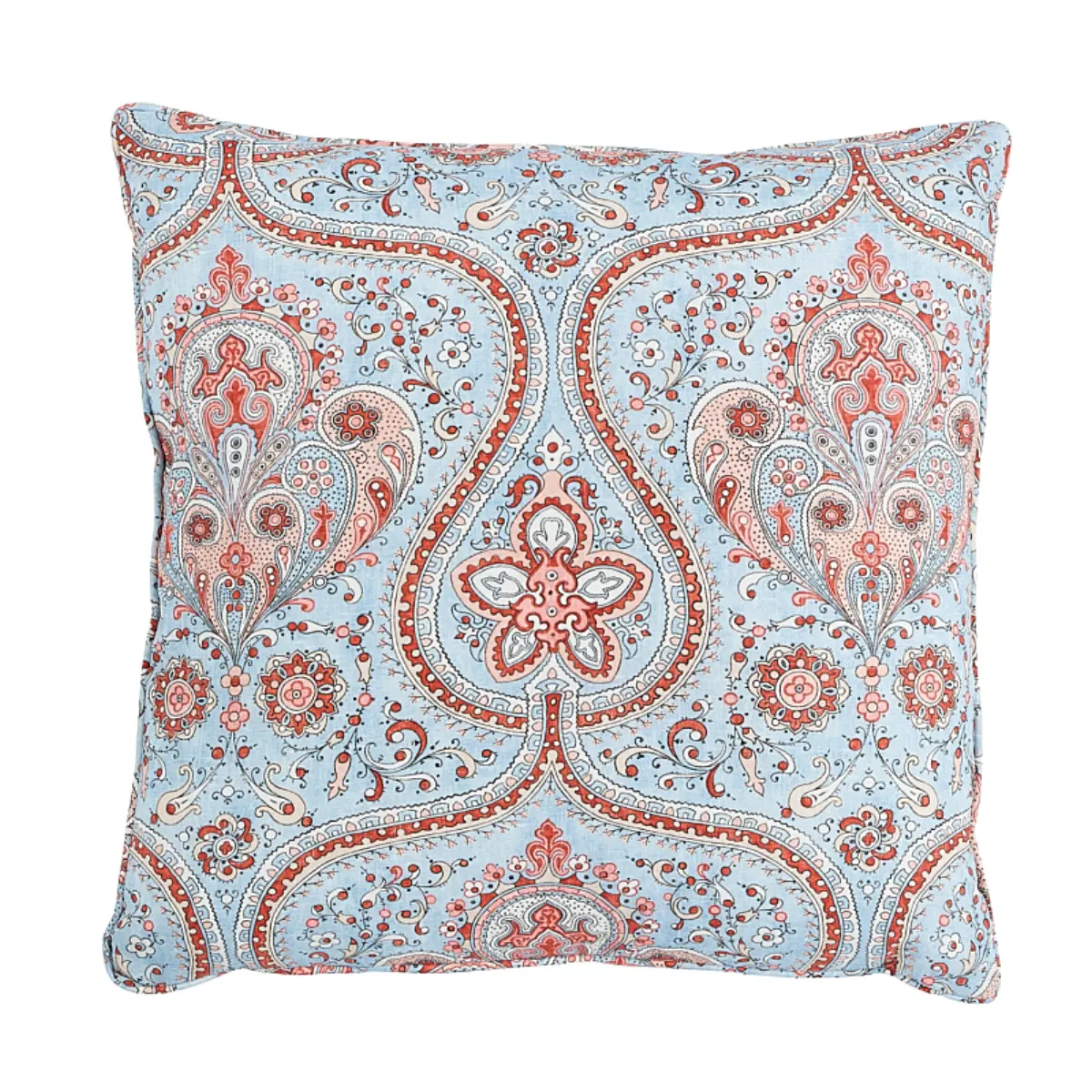 Paisley Court Pillow_ BLUE & ROSE