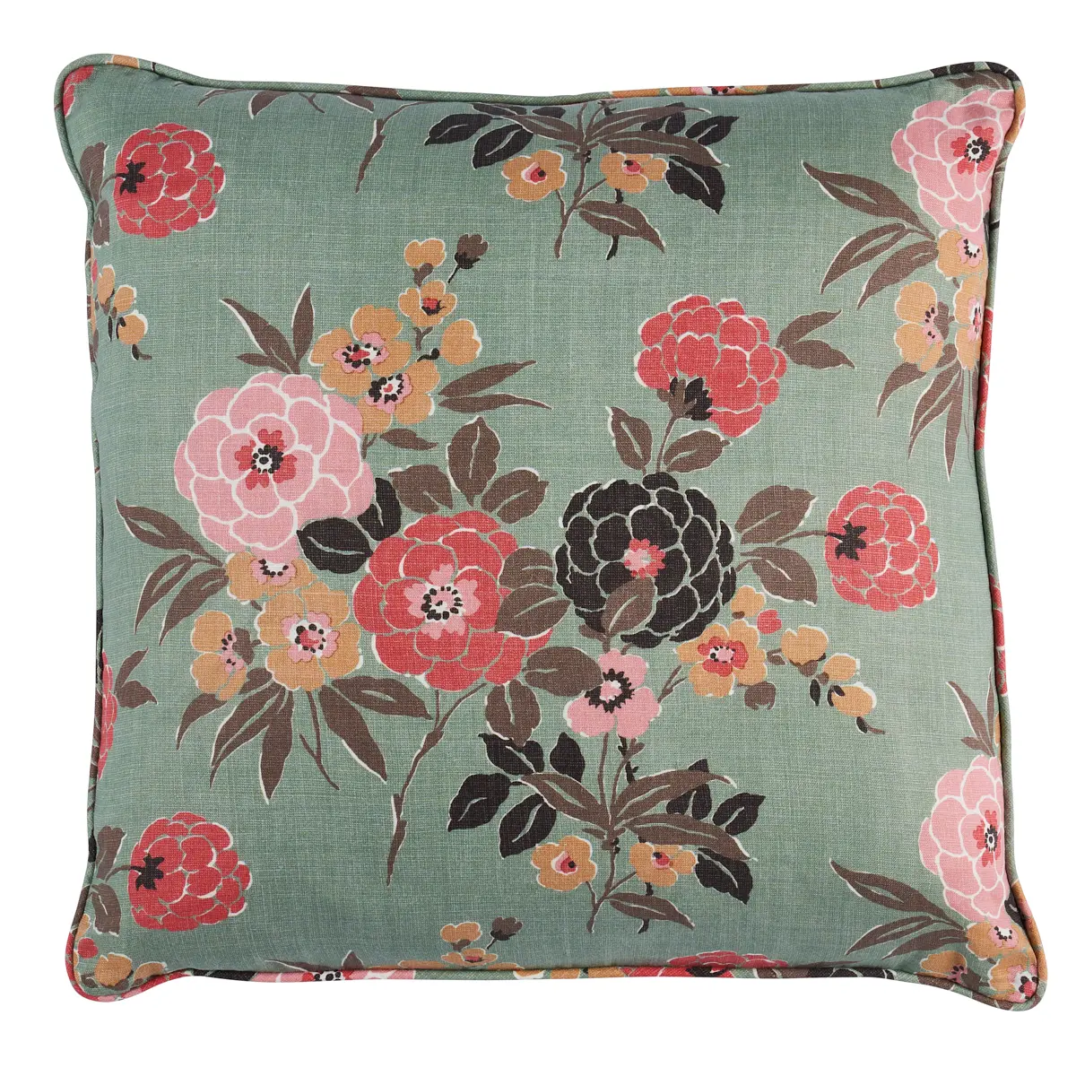 Valentina Floral Pillow_ GREEN