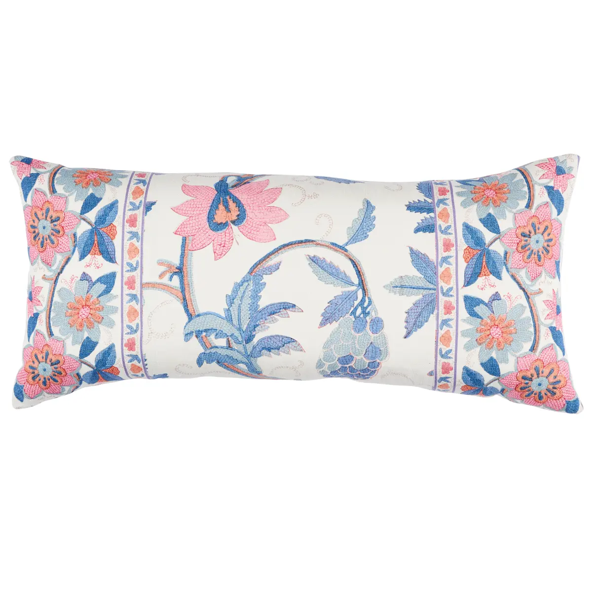 Indali Bordered Linen Pillow_ ROSE & INDIGO