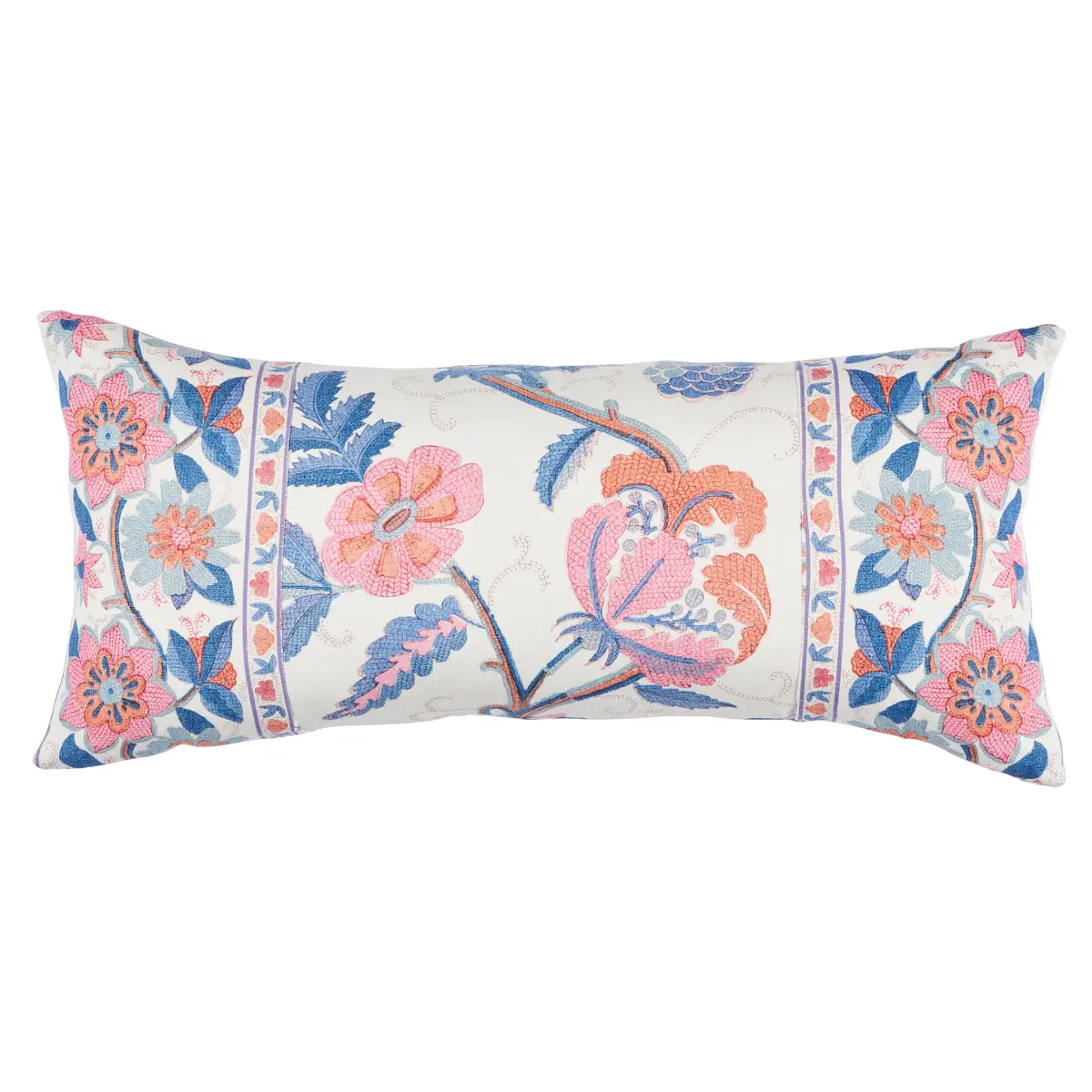 Indali Bordered Linen Pillow_ ROSE & INDIGO