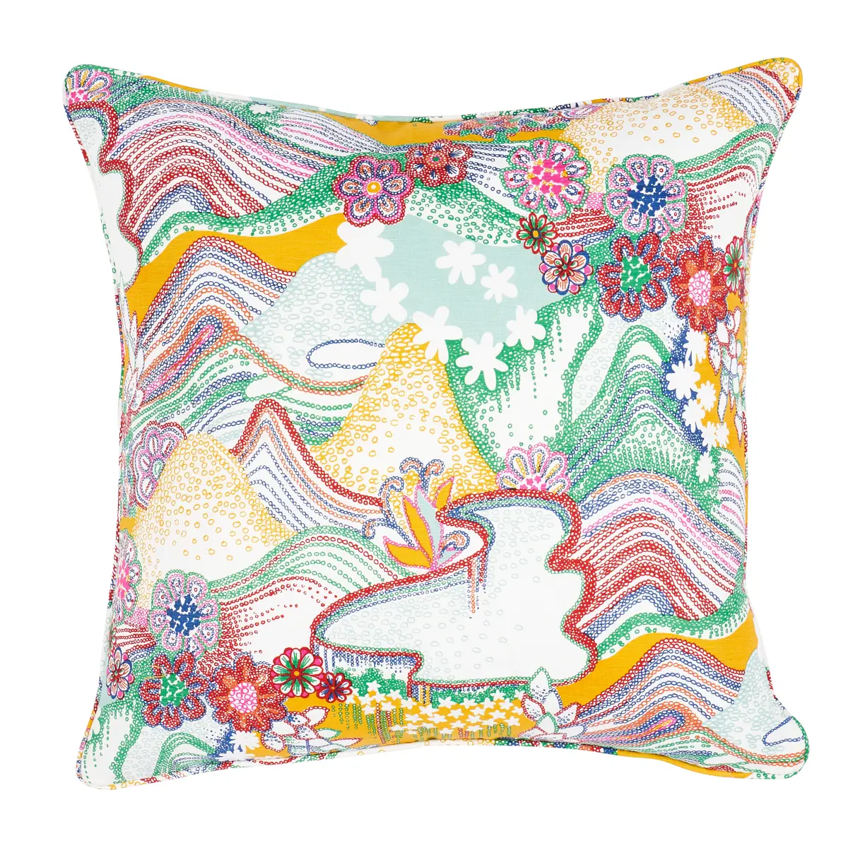 Daisy Chain Pillow_ PRIMARY MULTI