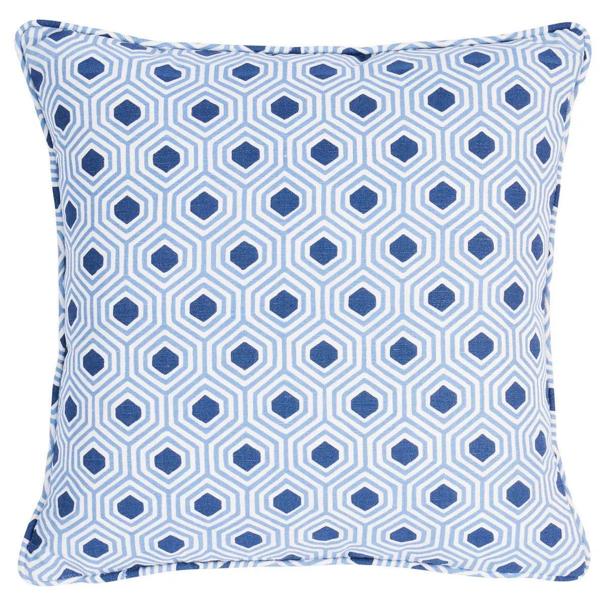 Otis Hand Print Pillow_ BLUE