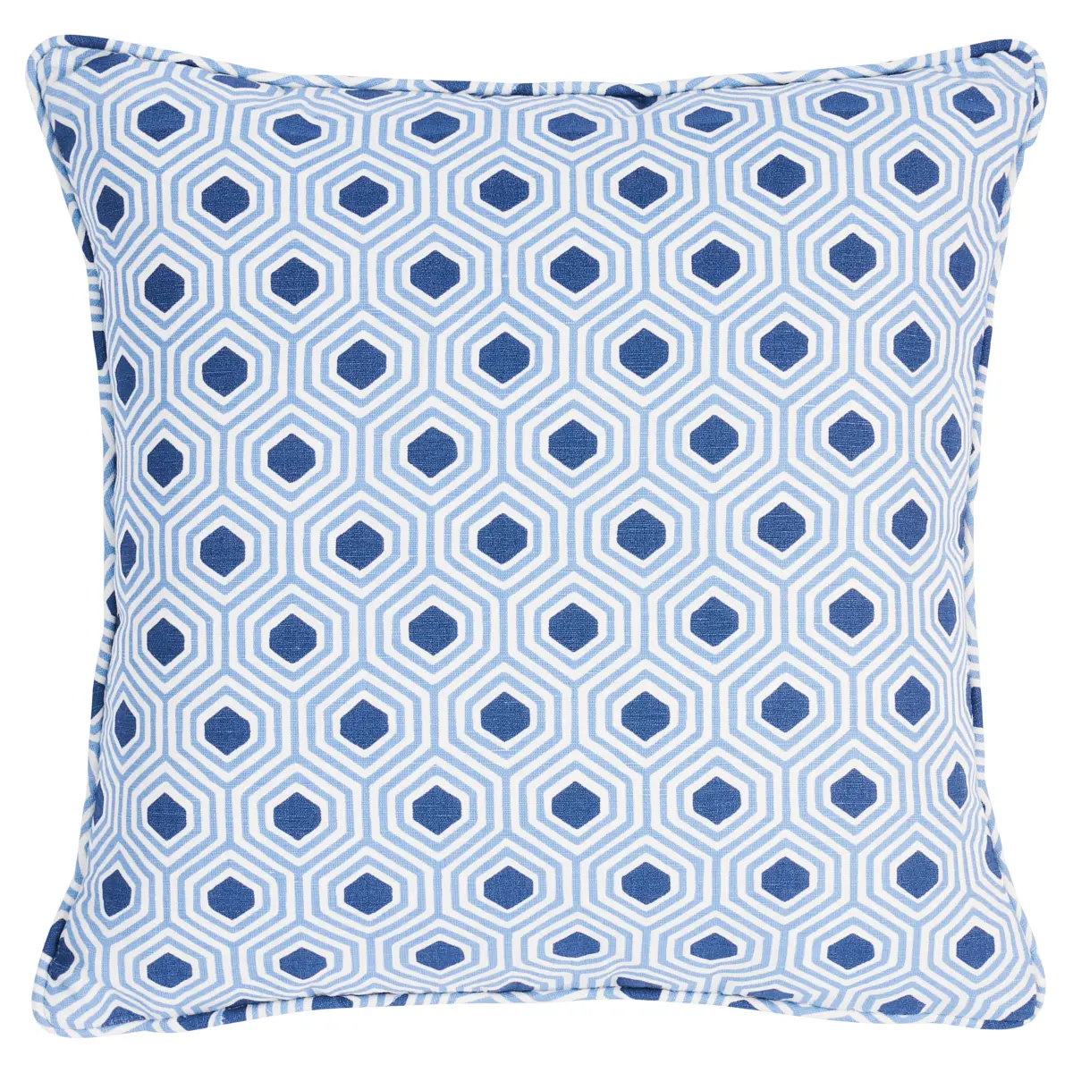 Otis Hand Print Pillow_ BLUE