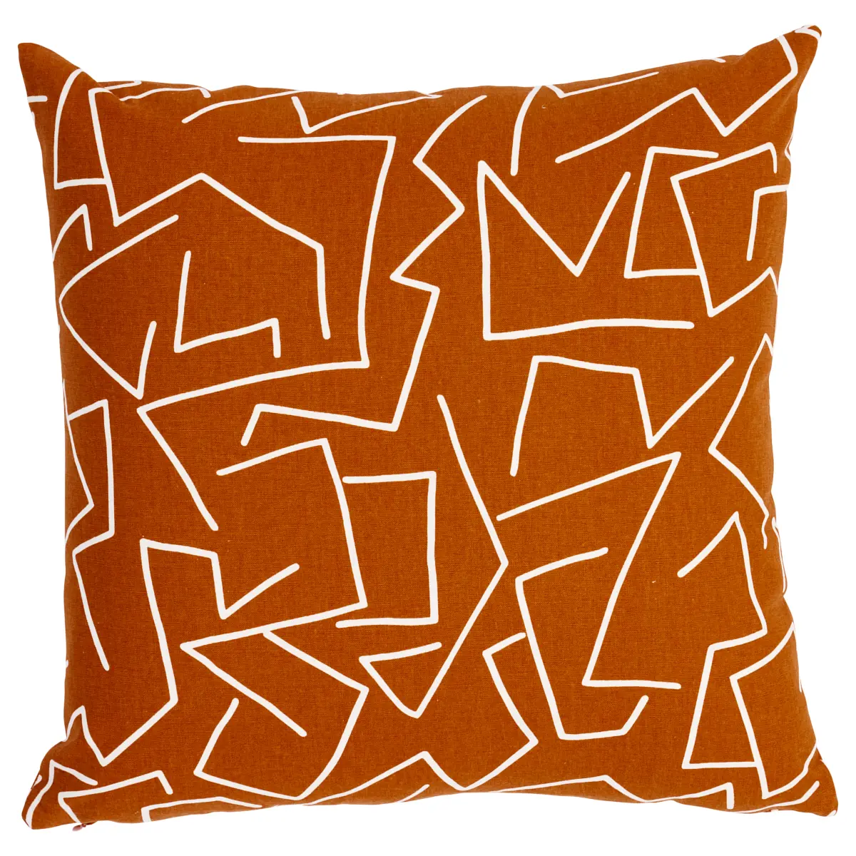 Tangent Print Pillow_ SAFFRON