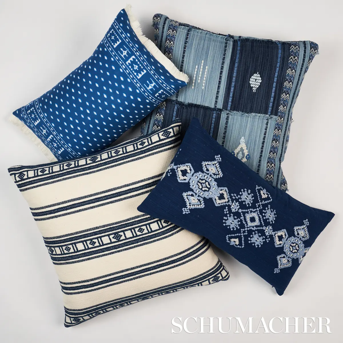Indah Batik Pillow_ INDIGO
