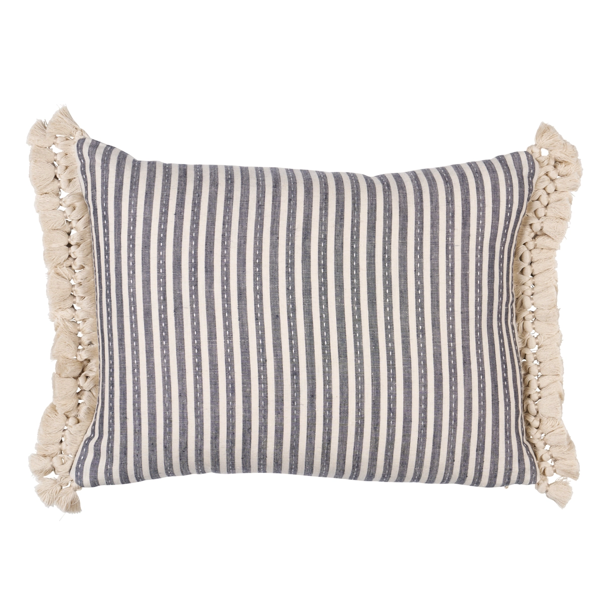 Mathis Ticking Stripe Pillow_ CARBON