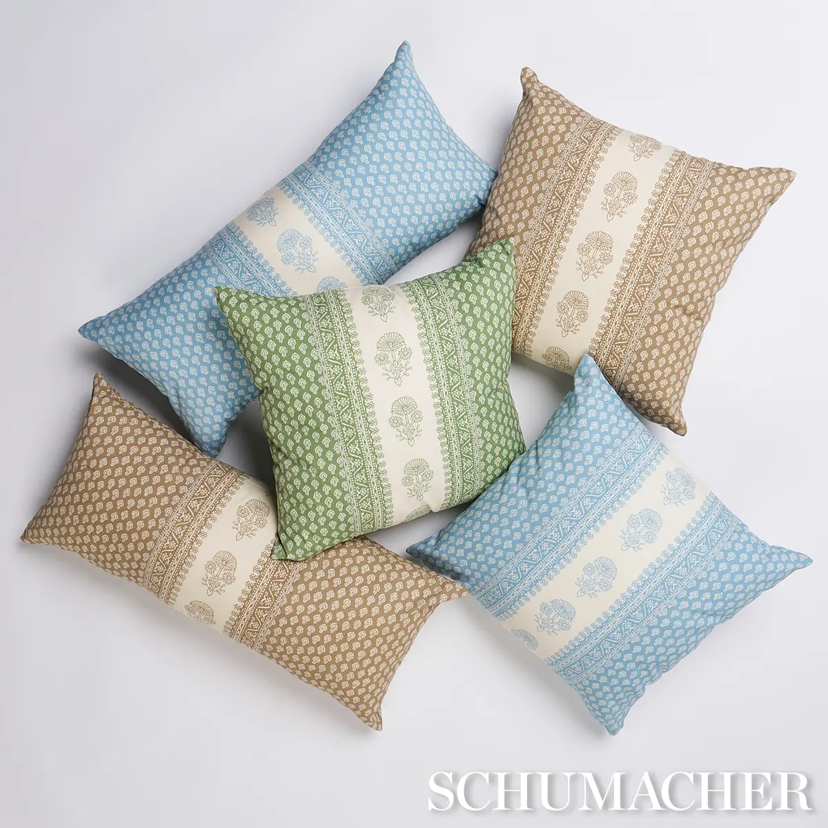 Hyacinth I/O Pillow_ CHINA BLUE