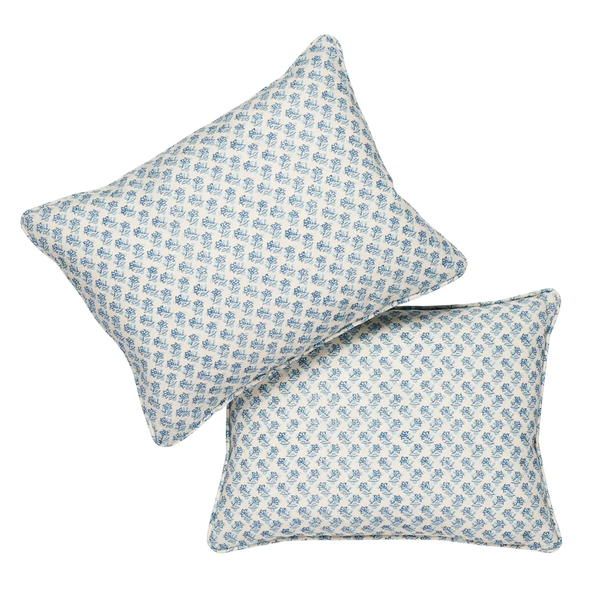 Oleander I/O Pillow_ INDIGO