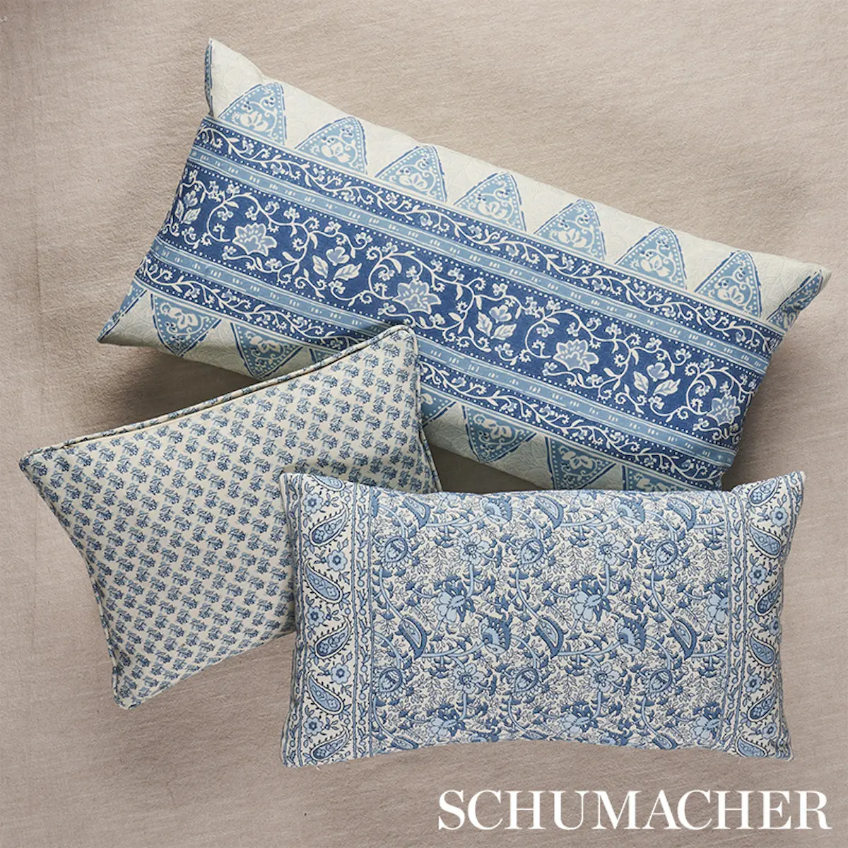 Oleander I/O Pillow_ INDIGO