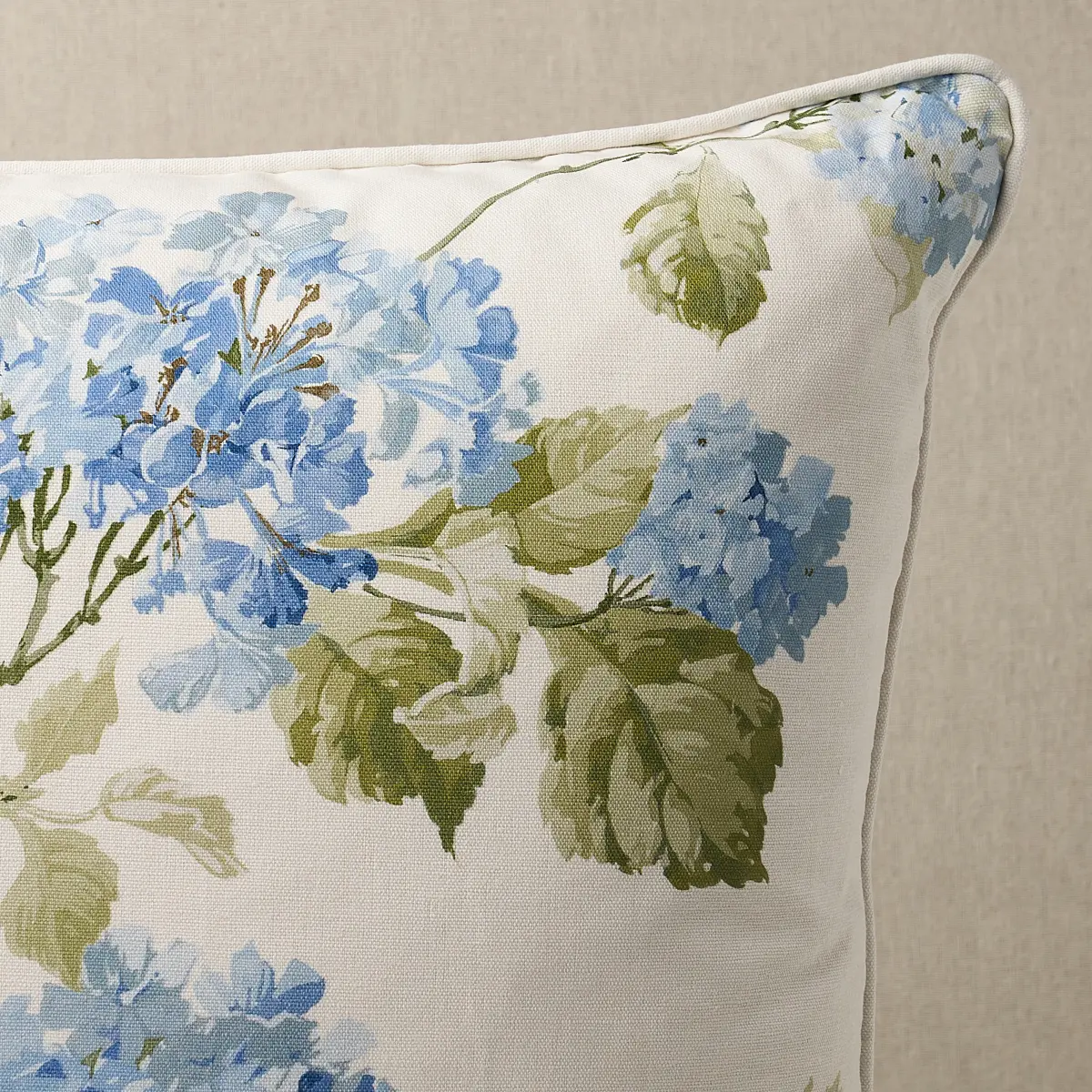 Summer Hydrangea Pillow_ BLUE HYDRANGEA