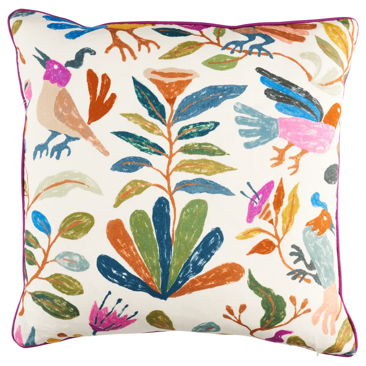 Canopy Pillow_ MULTI BIRDS