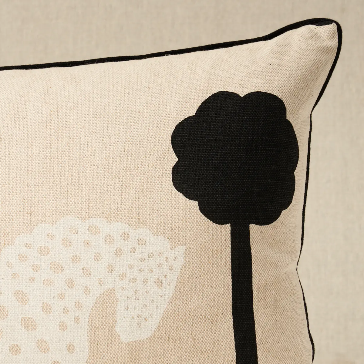 Polka Dot Pony Pillow_ NATURAL
