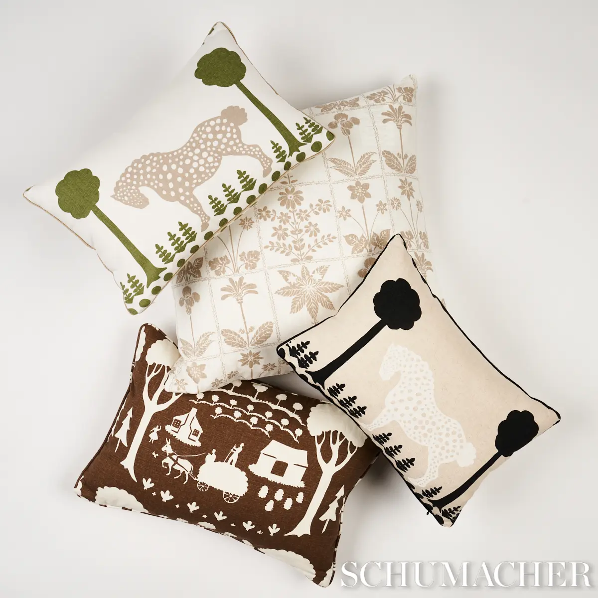 Polka Dot Pony Pillow_ NATURAL