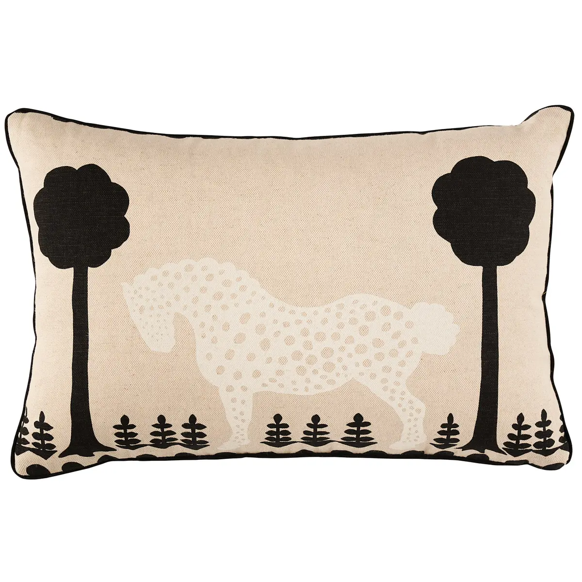 Polka Dot Pony Pillow_ NATURAL