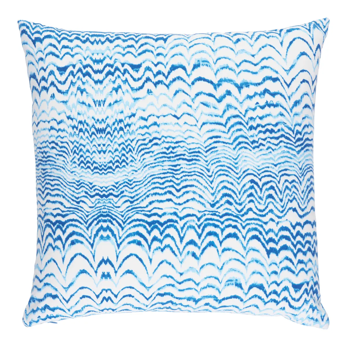 Ink Wave Print I/O Pillow_ INDIGO