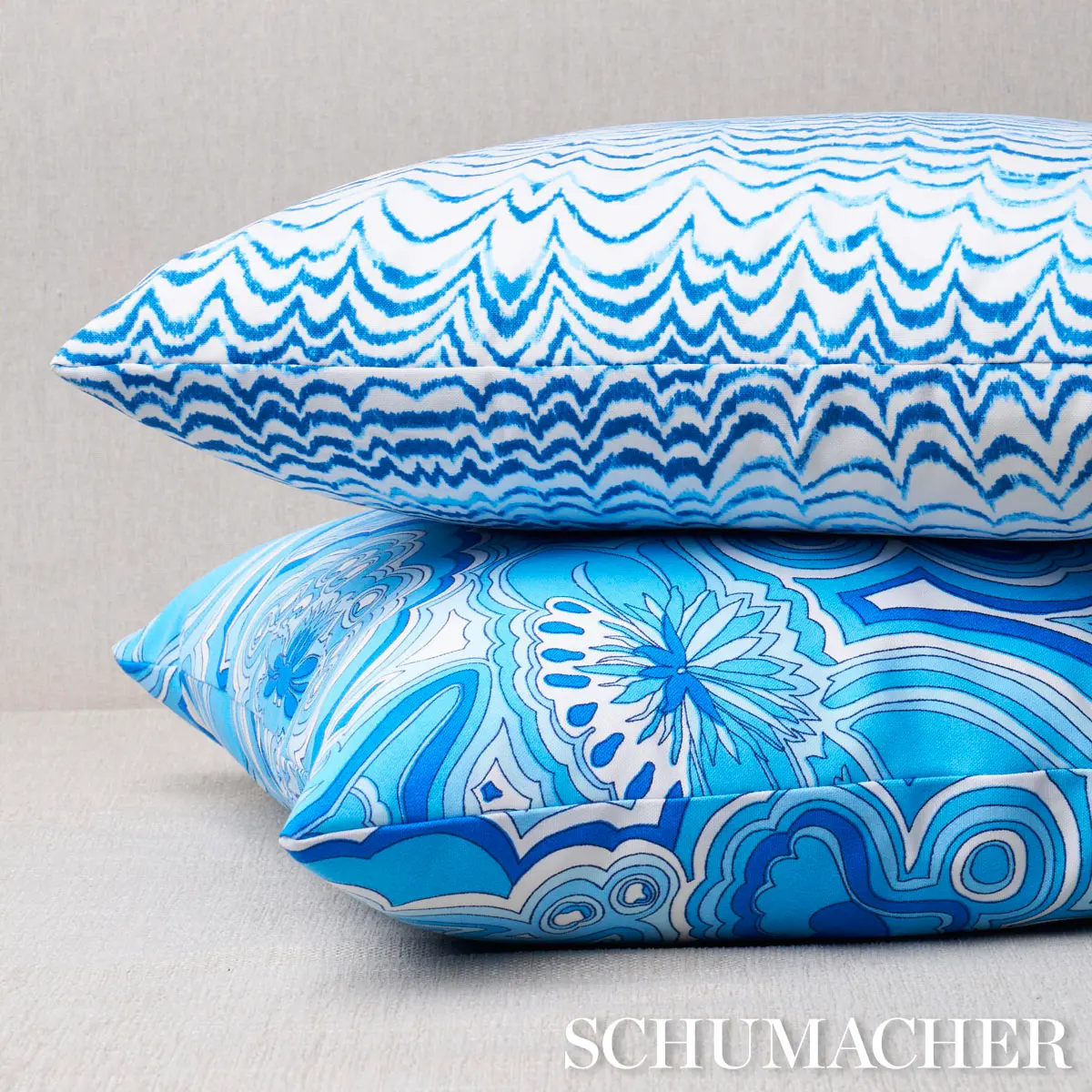 Morning Sunrise I/O Pillow_ HORIZON BLUE