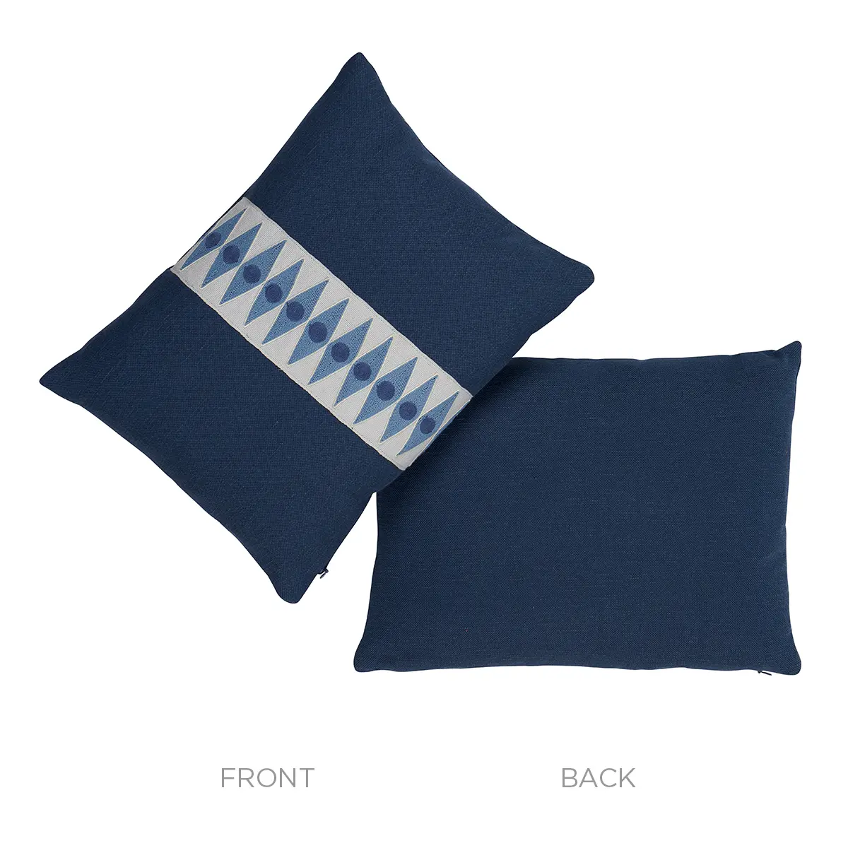 Backgammon Tape Pillow_ MARINE