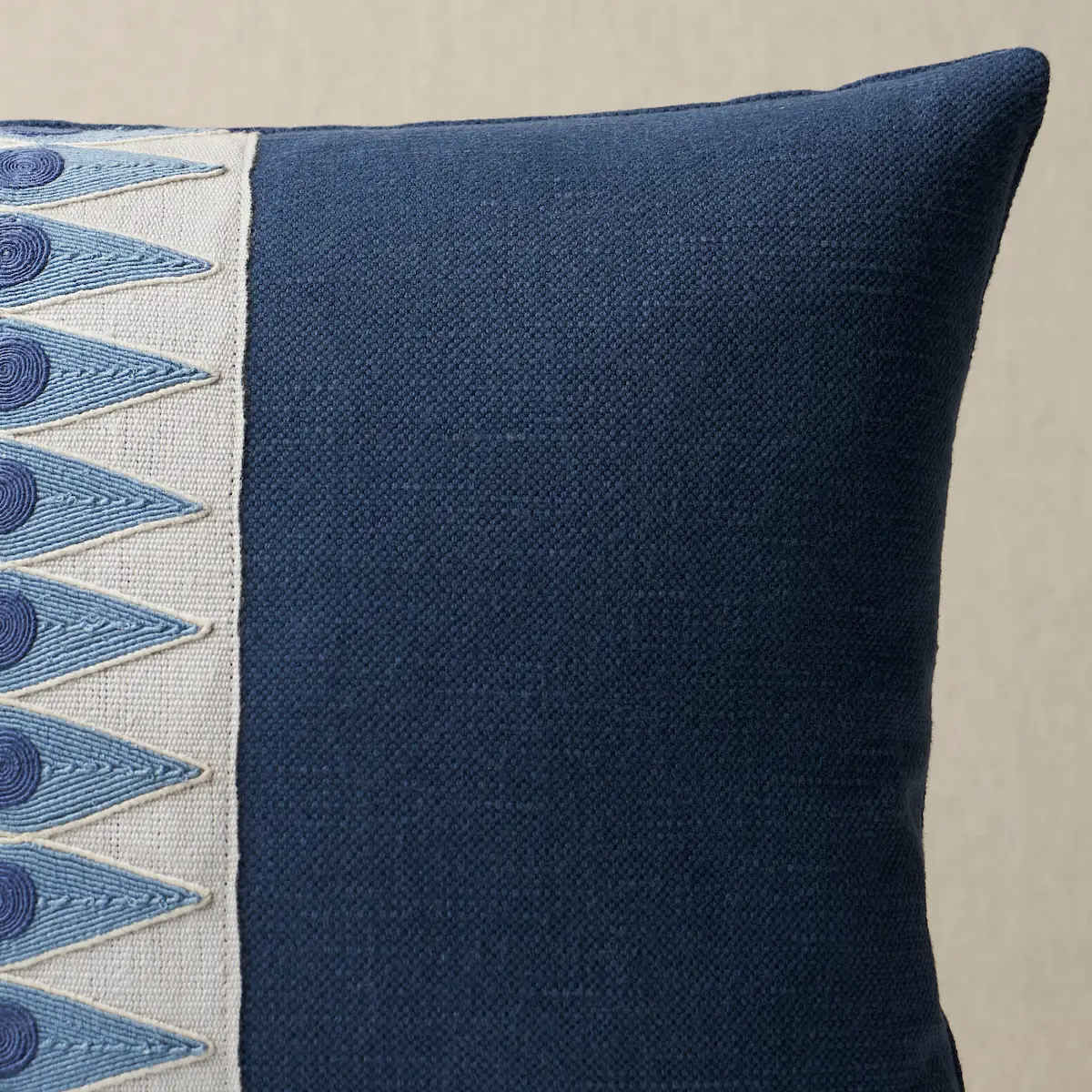 Backgammon Tape Pillow_ MARINE