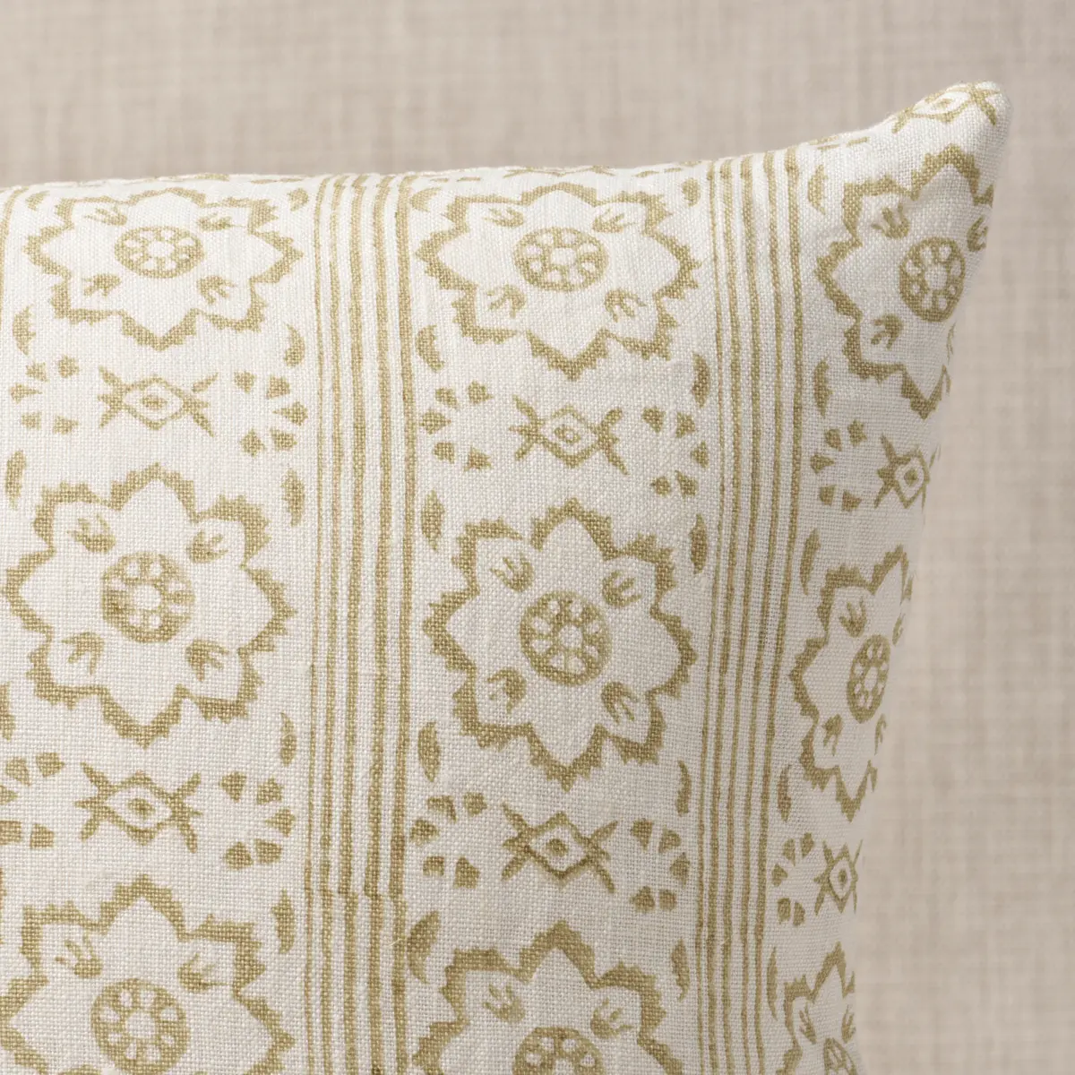 Sunda Hand Blocked Print Pillow_ NEUTRAL