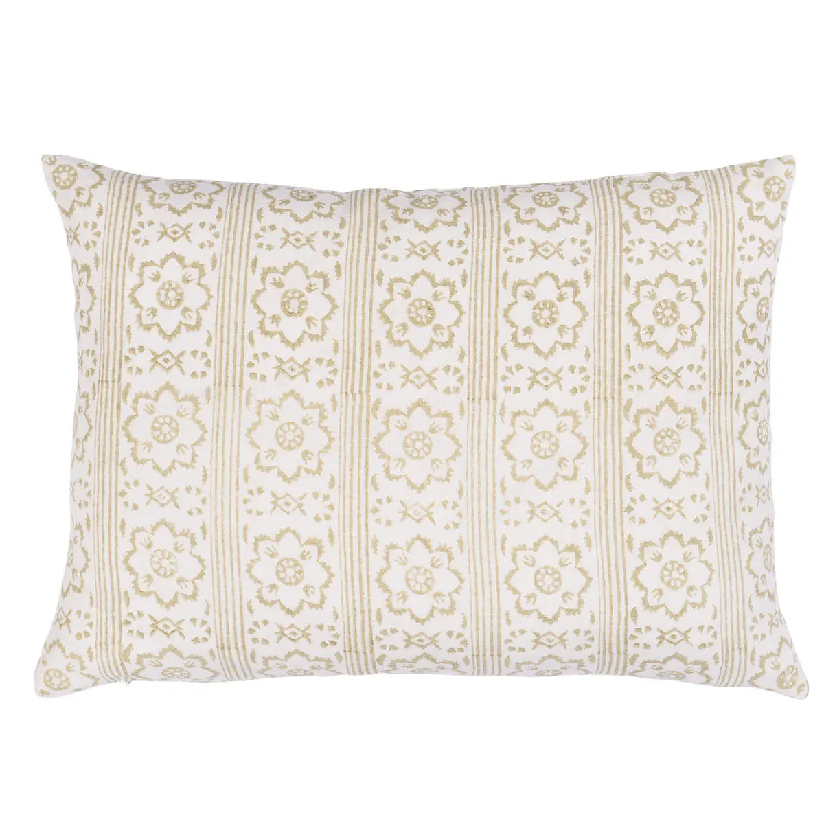 Sunda Hand Blocked Print Pillow_ NEUTRAL