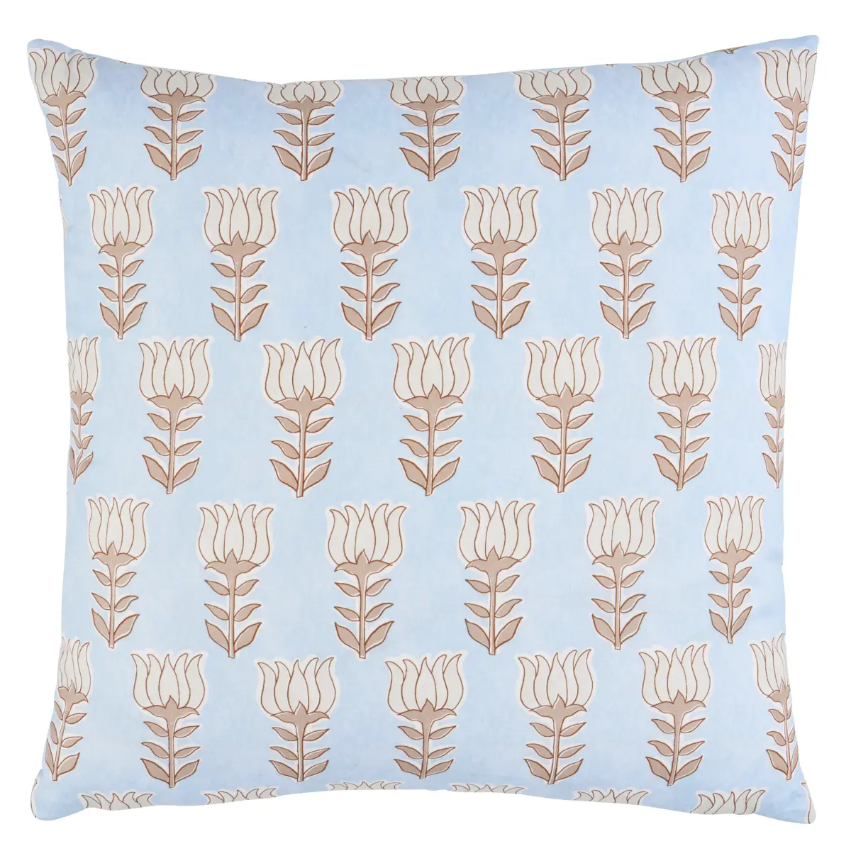Mia Tulip Pillow_ SKY & SAND