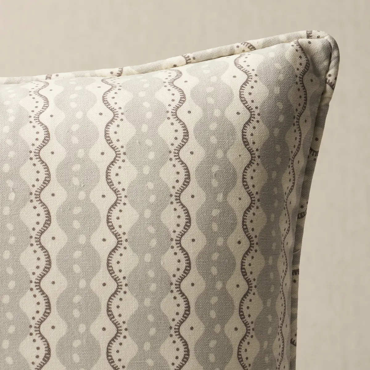 Centipede Stripe Pillow_ PUMICE