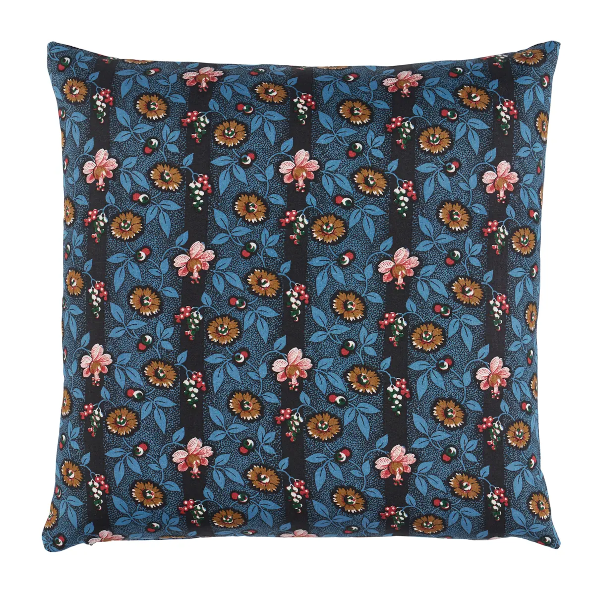 La Rue Stripe Pillow_ MIDNIGHT