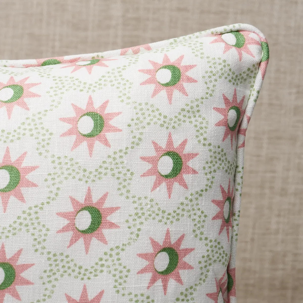 Lucie Pillow_ PINK & GREEN
