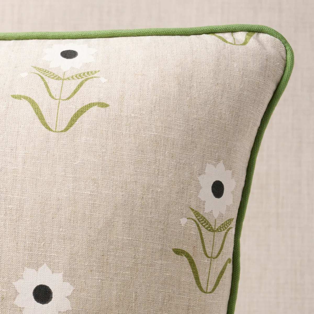 Forget Me Nots Pillow_ WHITE ON LINEN