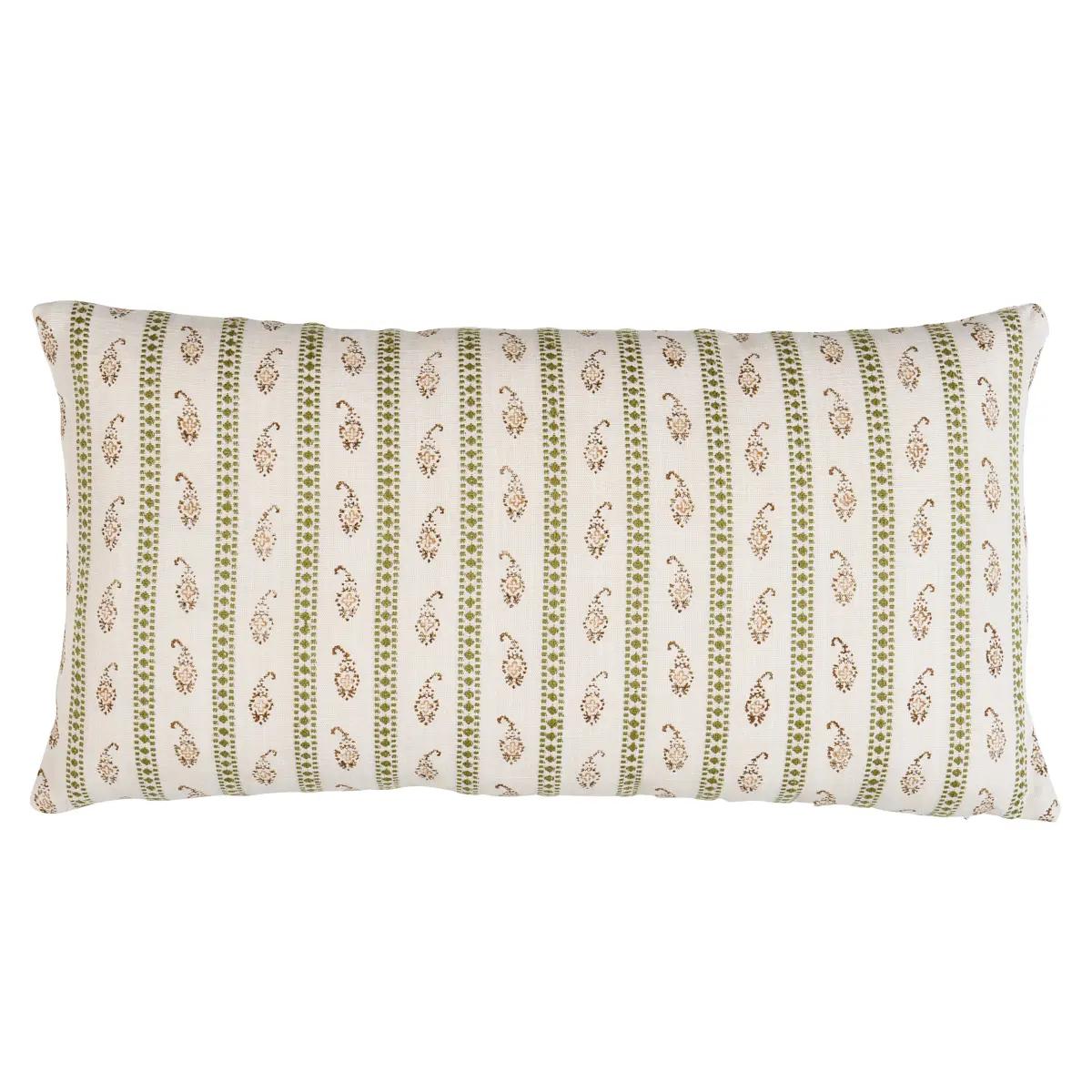 Eddie Hand Block Print Pillow_ GREEN