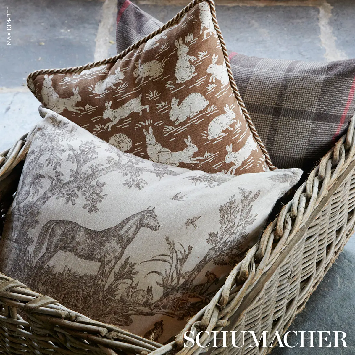 Cottontails Pillow_ CHESTNUT