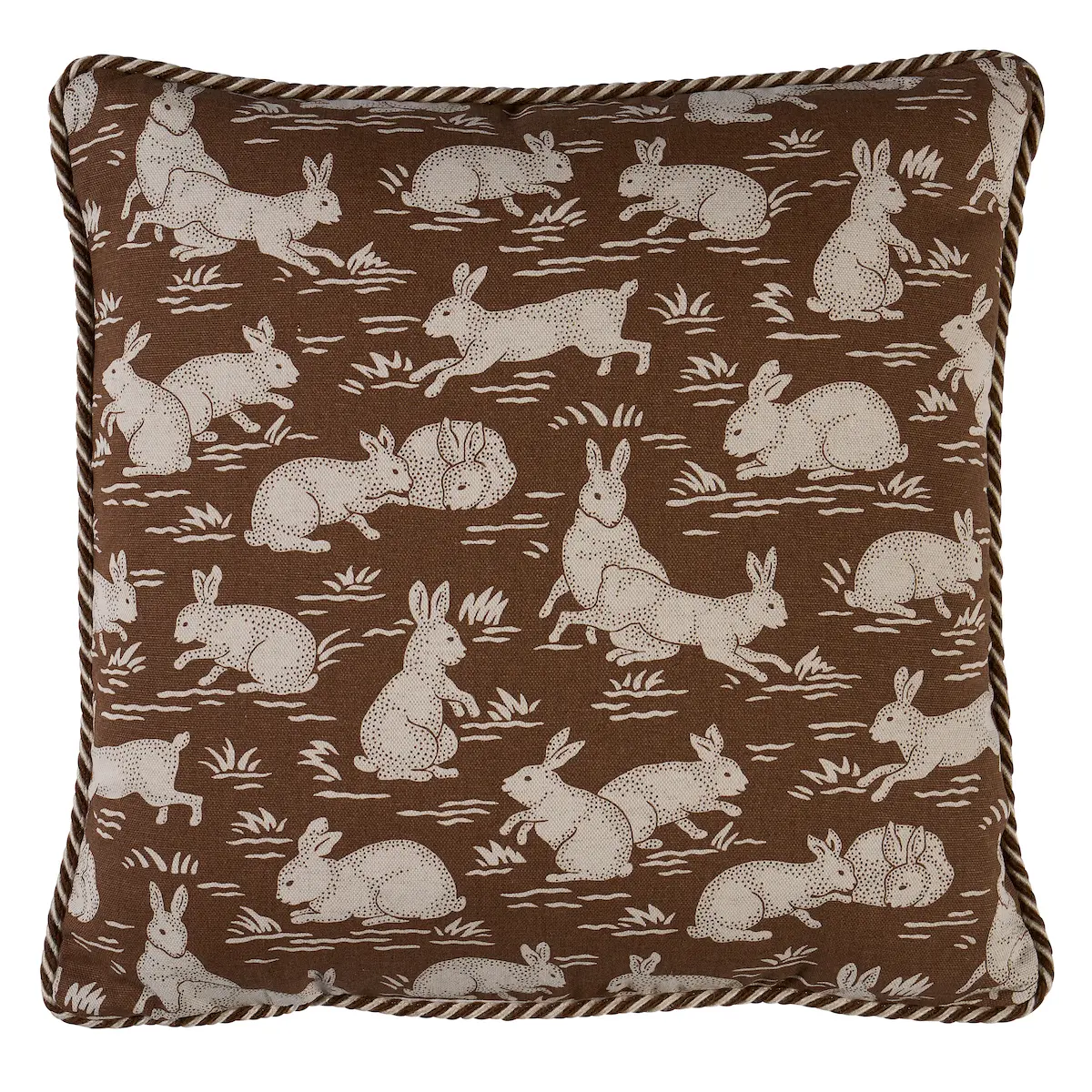 Cottontails Pillow_ CHESTNUT