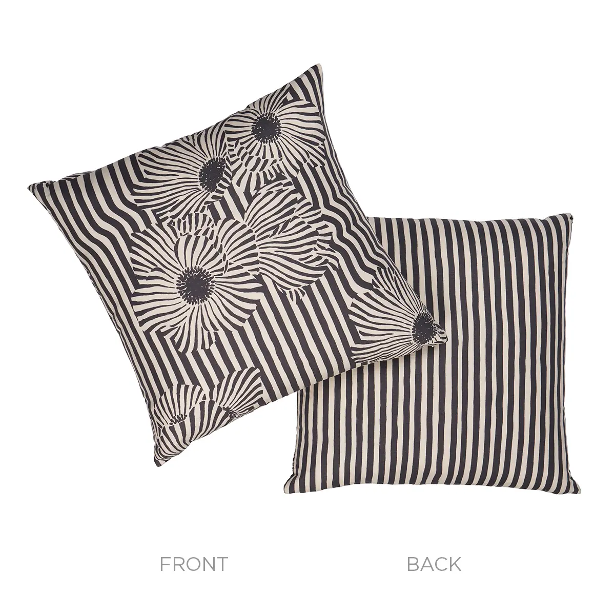 Chaney Floral Stripe Pillow_ CARBON