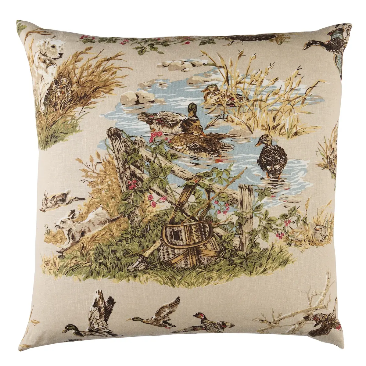 Dog & Duck Pillow_ ALABASTER