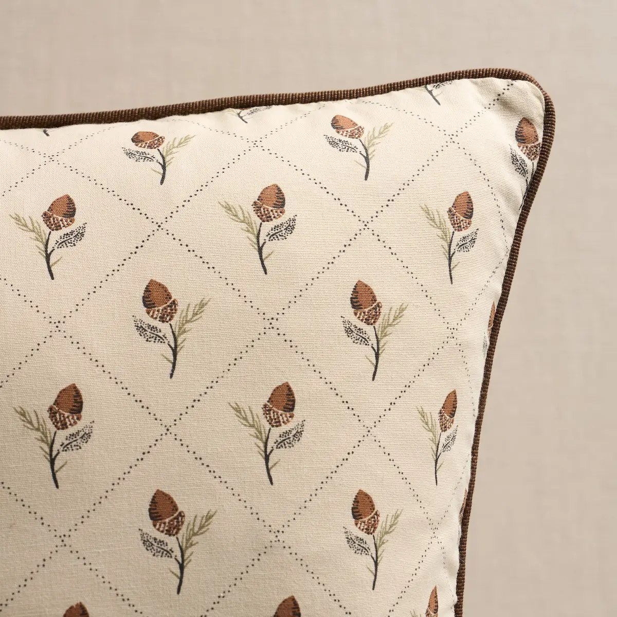 Holden Hand Print Pillow_ FLAX