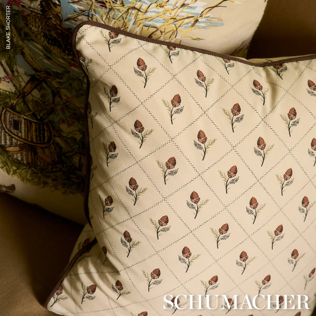 Holden Hand Print Pillow_ FLAX