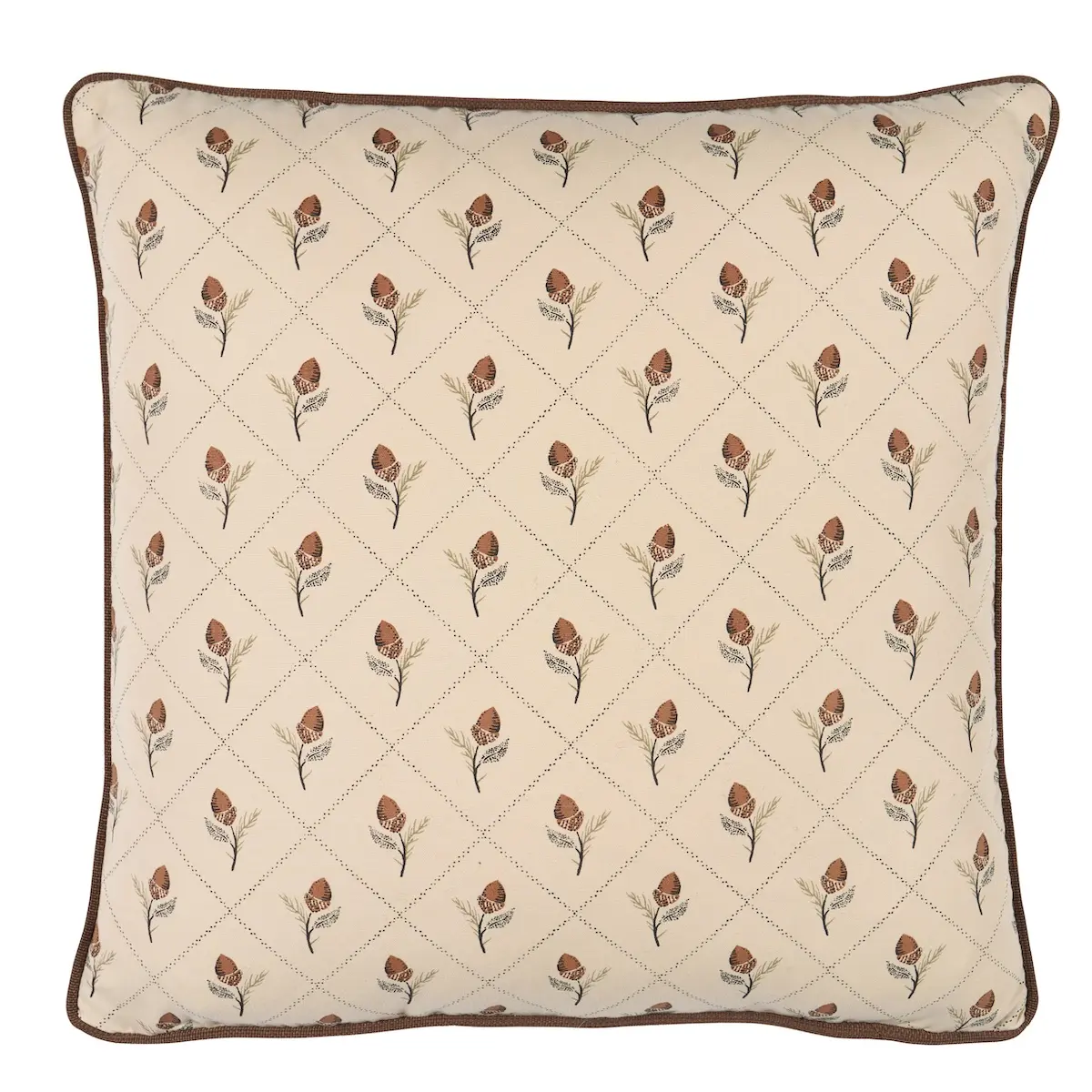 Holden Hand Print Pillow_ FLAX