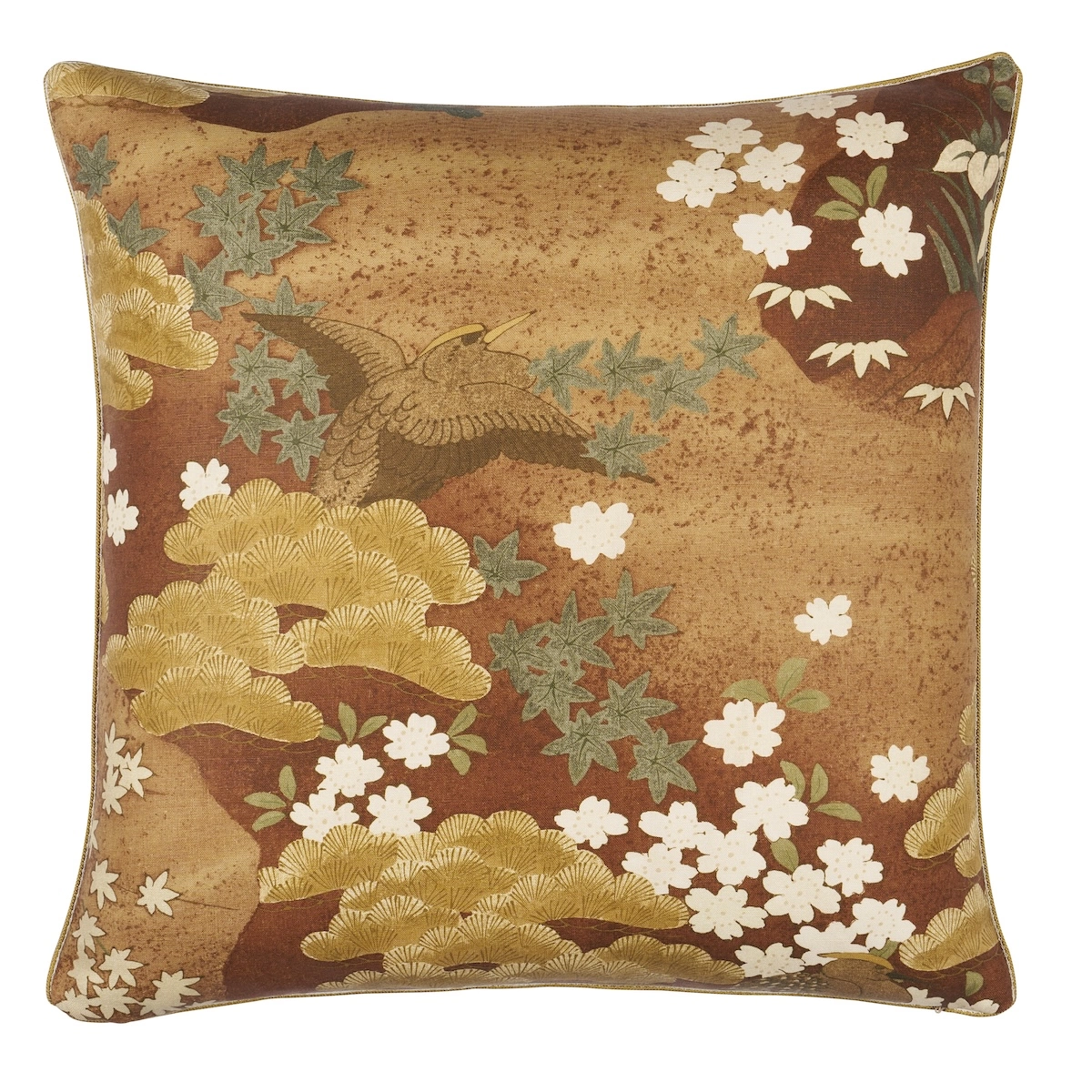Golden Hills Pillow_ BURGUNDY