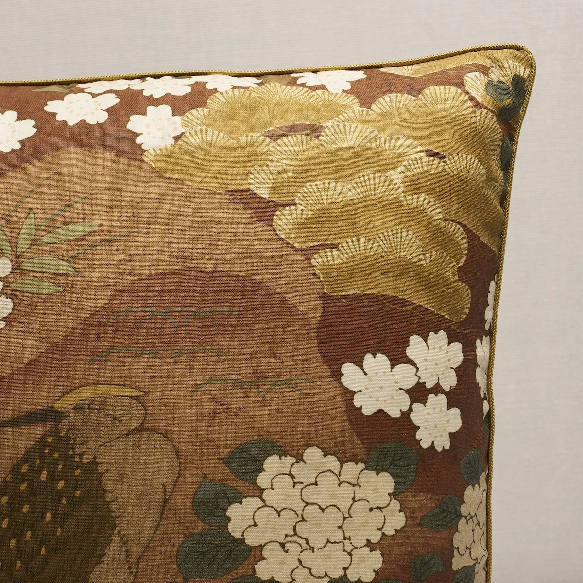Golden Hills Pillow_ BURGUNDY